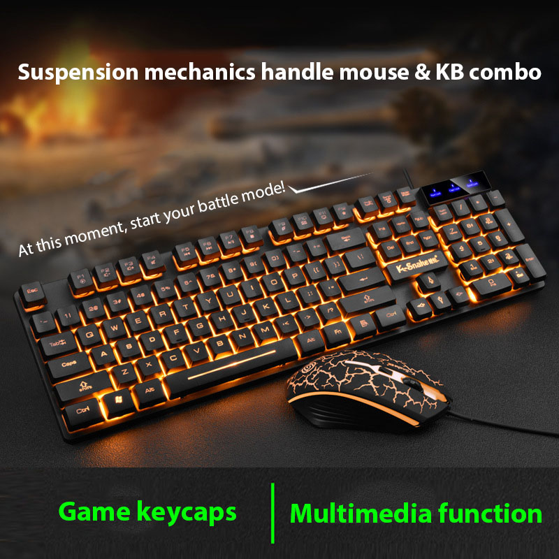 Pc Gaming Set - مجموعة لوحة مفاتيح وماوس KM320 مقاومة