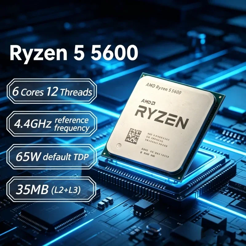 Pc Gaming Ryzen 5 - معالج AMD Ryzen 5 5600 R5