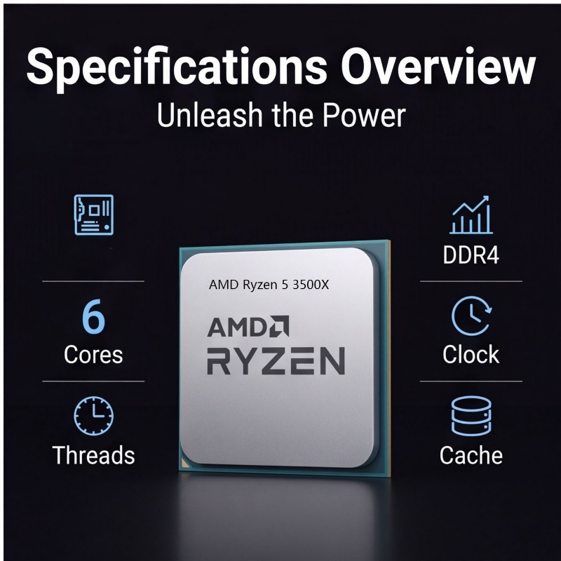 معالج AMD Ryzen 5 3500X للكمبي - مراجعة Pc Gaming Ryzen 5 وسعره