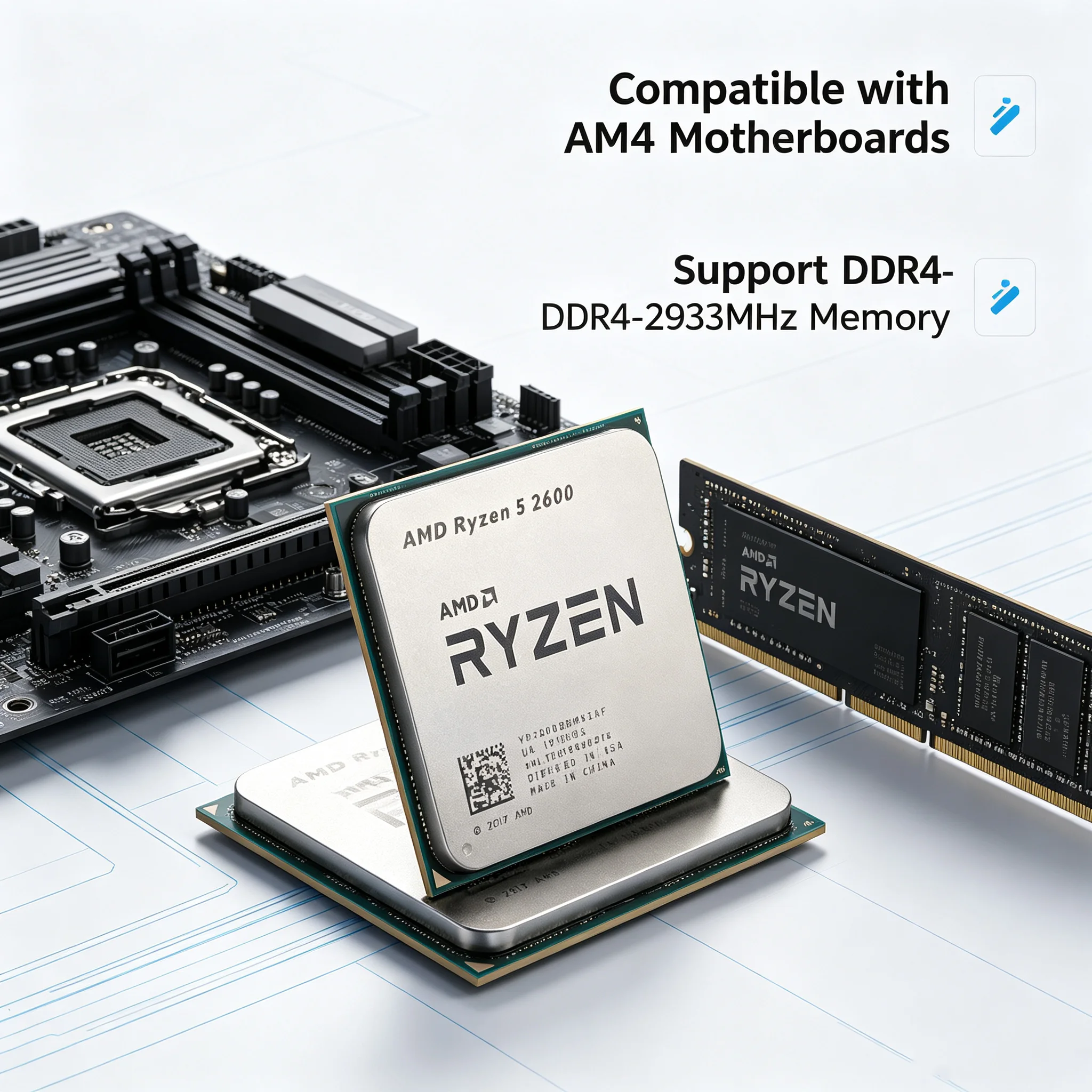 معالج AMD Ryzen 5 2600 بسرعة 3 - مراجعة Pc Gaming Ryzen 5 وسعره