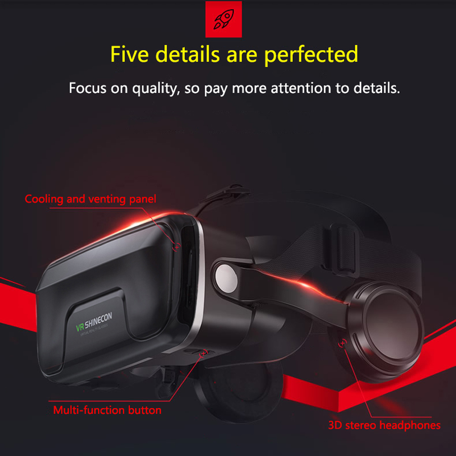 Shinecon Viar ثلاثية الأبعاد ا - مراجعة Vr Headset Pc وسعره