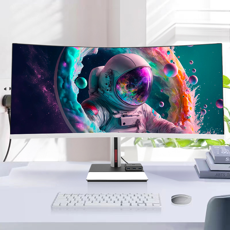 كمبيوتر مكتبي بشاشة منحنية 34  - مراجعة Pc Gaming Set وسعره